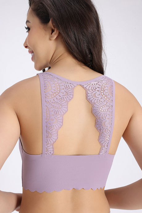 Zivame Freeform Padded Non Wired 3/4Th Coverage Bralette - Sea Fog — image 5